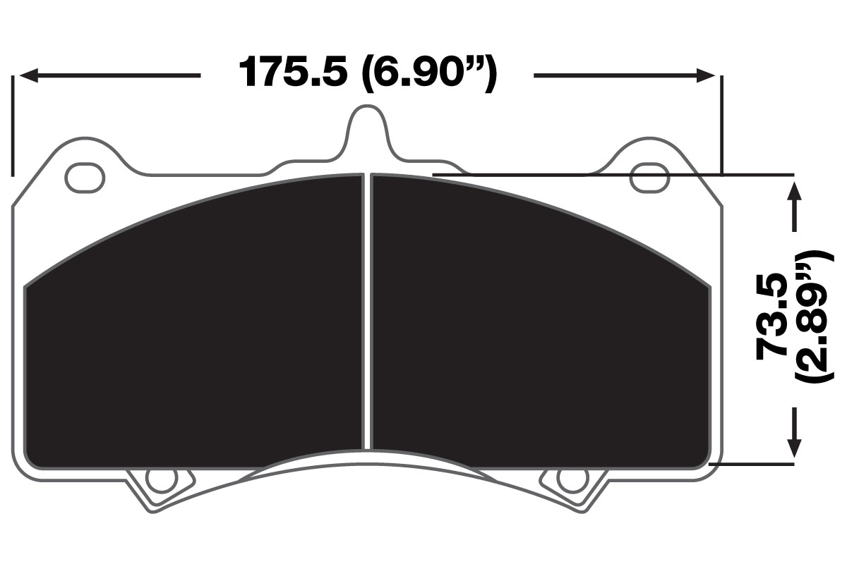 AP Radi-CAL Brake Pad Diagram