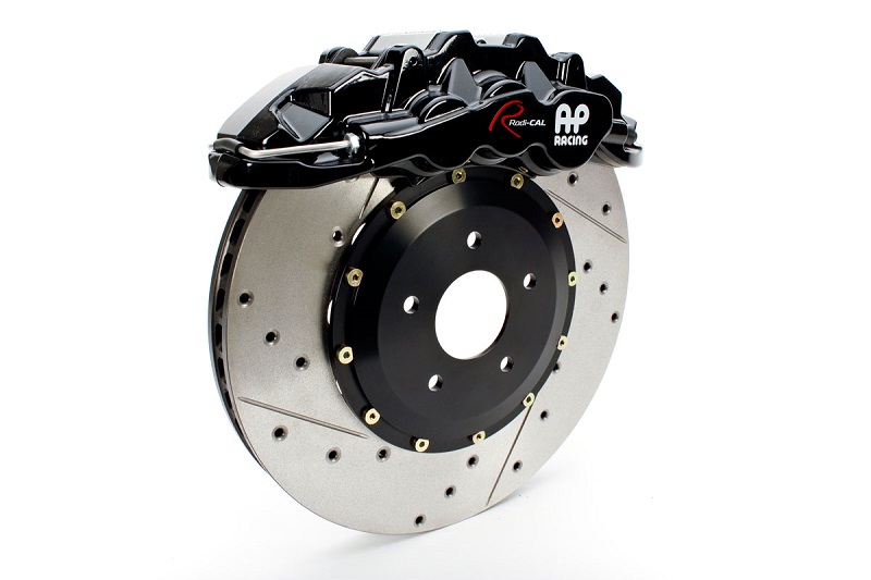 AP Racing Radi-CAL by STILLEN 6 pot caliper with cross drilled and slotted rotor